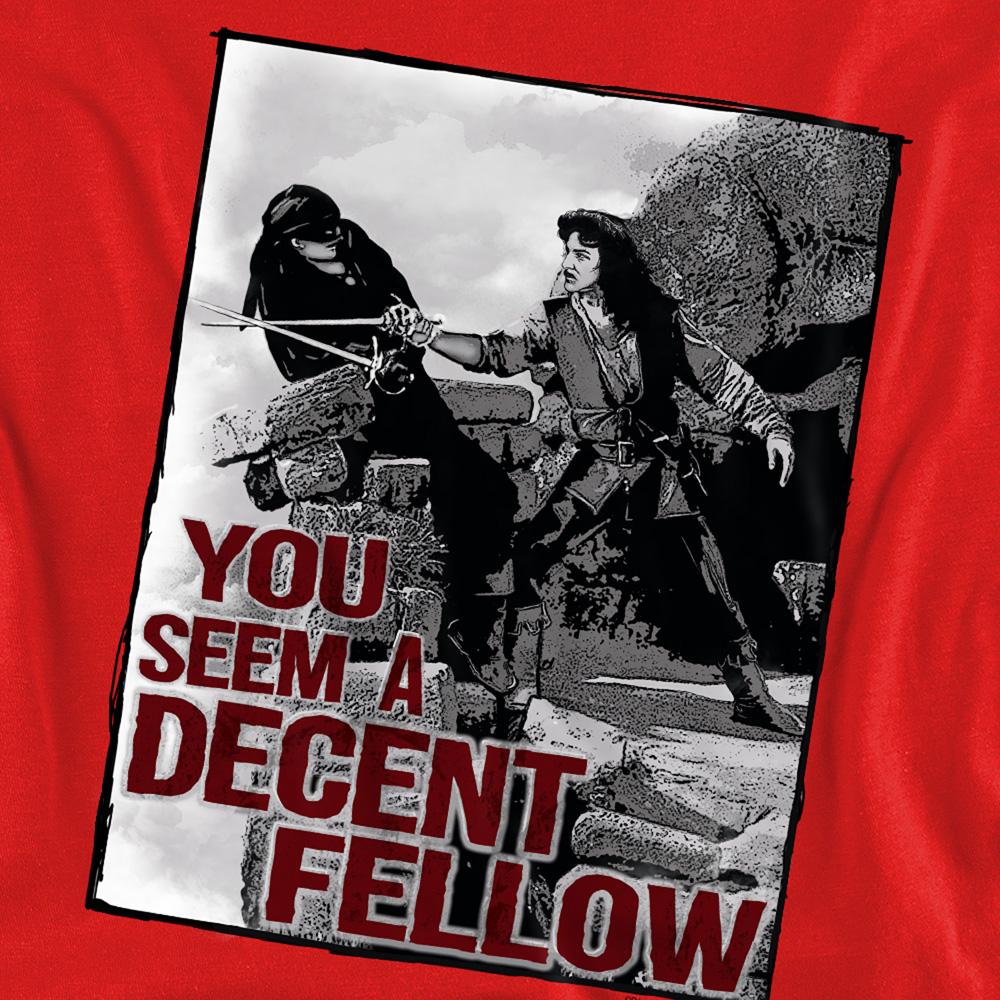 Red - Side - The Princess Bride Unisex Adult You Seem A Decent Fellow Sweatshirt