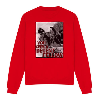 Red - Front - The Princess Bride Unisex Adult You Seem A Decent Fellow Sweatshirt