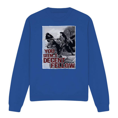 Royal Blue - Front - The Princess Bride Unisex Adult You Seem A Decent Fellow Sweatshirt