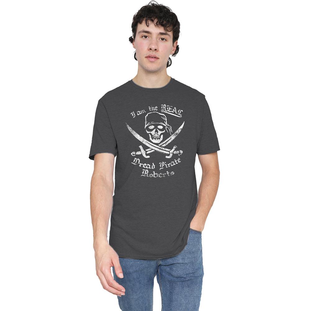 Red - Back - The Princess Bride Unisex Adult The Real Dread Pirate Roberts Heather T-Shirt
