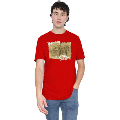 Red - Back - The Princess Bride Unisex Adult Stormin Da Castle Heather T-Shirt