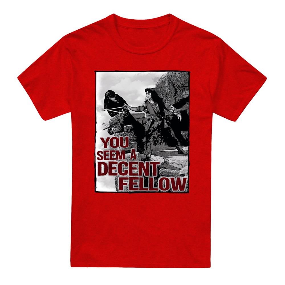 Red - Front - The Princess Bride Unisex Adult You Seem A Decent Fellow Heather T-Shirt