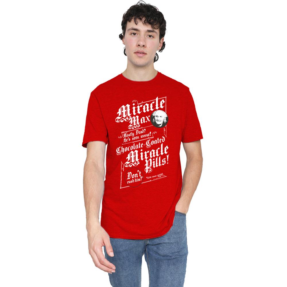 Red - Back - The Princess Bride Unisex Adult Miracle Max Heather T-Shirt