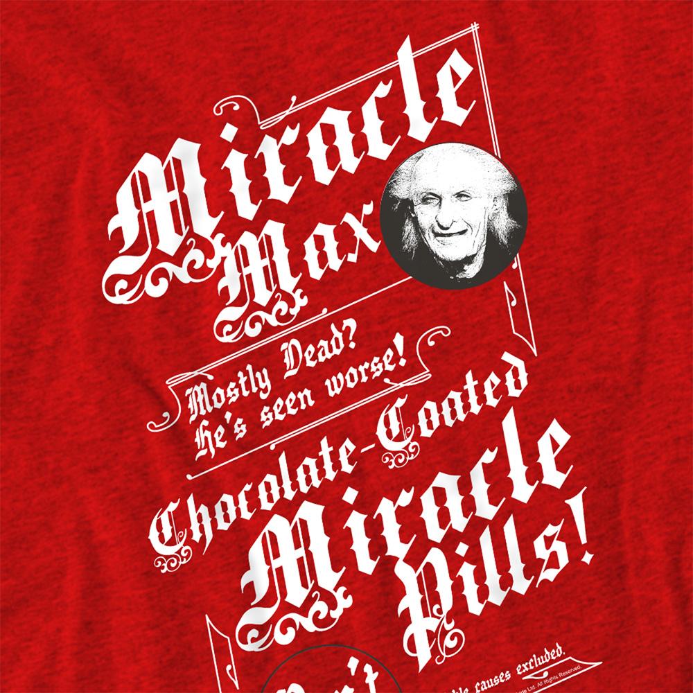 Red - Side - The Princess Bride Unisex Adult Miracle Max Heather T-Shirt
