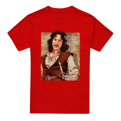 Charcoal - Front - The Princess Bride Unisex Adult Word Heather T-Shirt