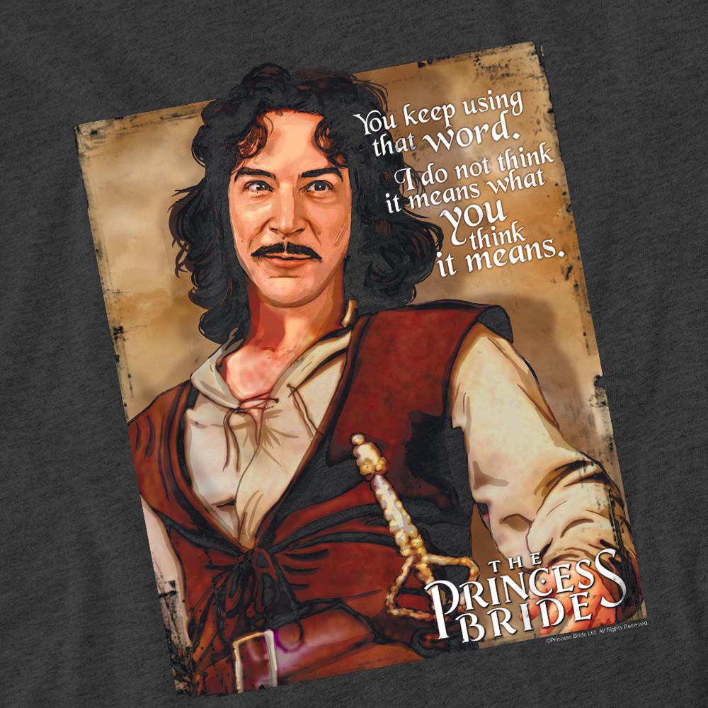Red - Side - The Princess Bride Unisex Adult Word Heather T-Shirt