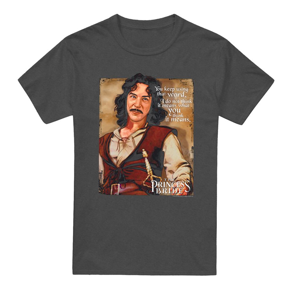 Red - Front - The Princess Bride Unisex Adult Word Heather T-Shirt
