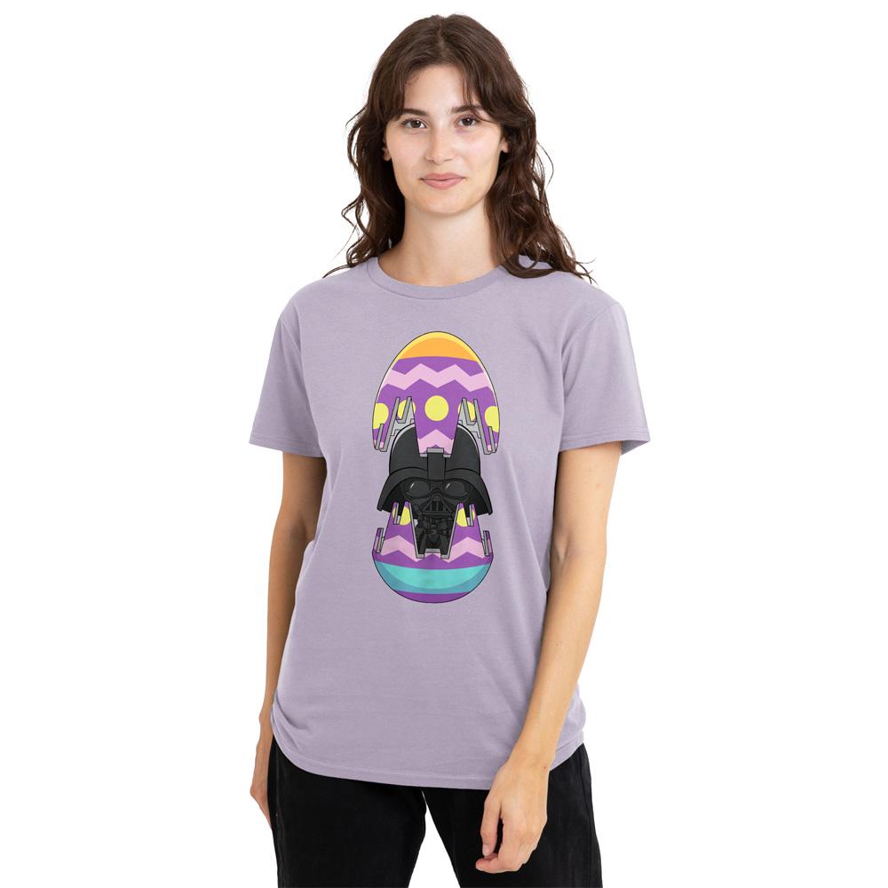 Lavender - Back - Star Wars Womens-Ladies Bad Egg Darth Vader T-Shirt