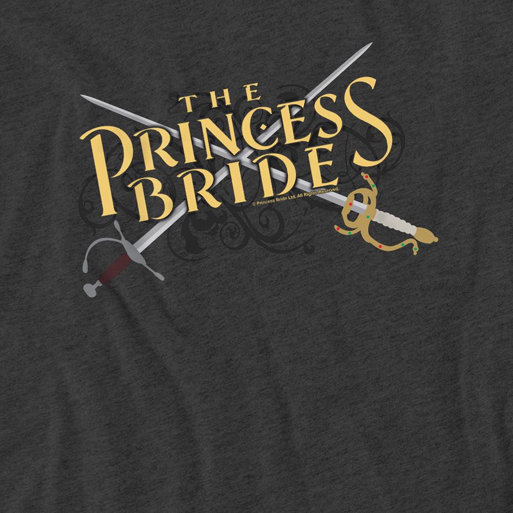 Charcoal - Side - The Princess Bride Unisex Adult Swords Heather T-Shirt
