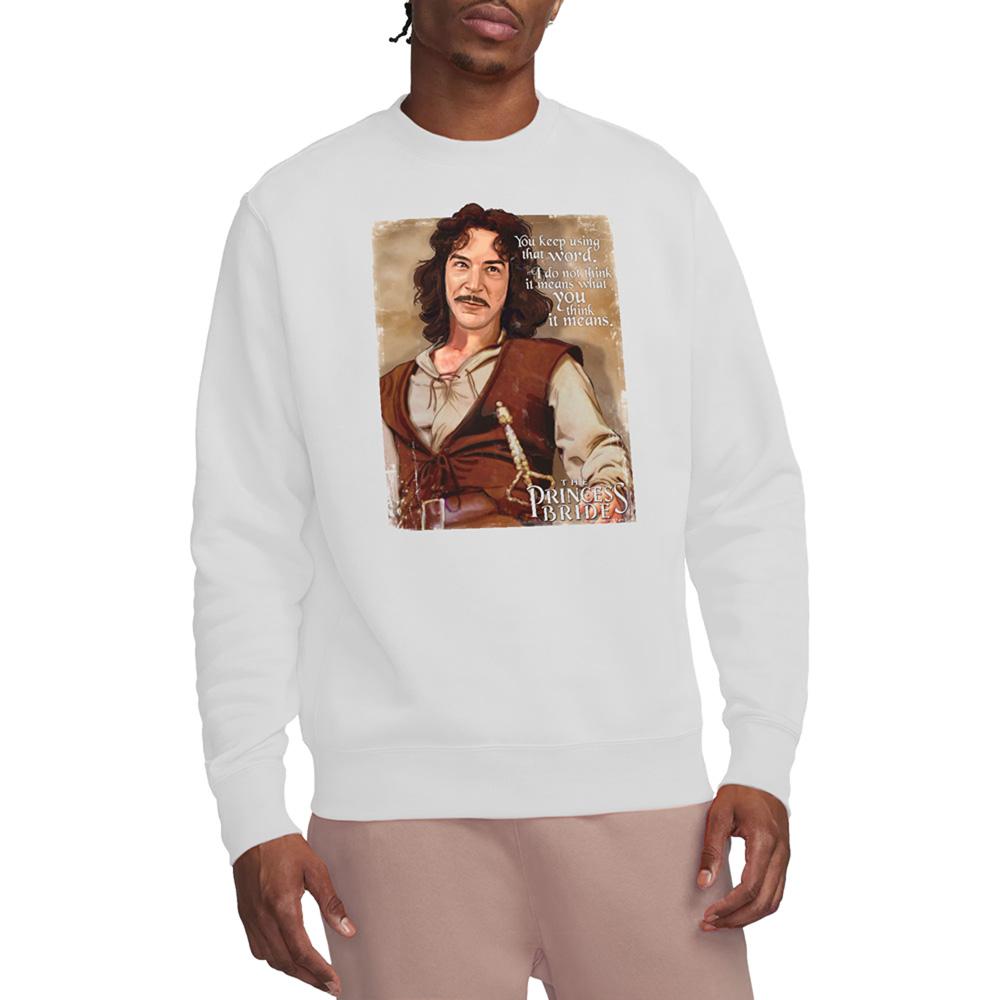 White - Back - The Princess Bride Unisex Adult You Keep Using That Word Sweatshirt