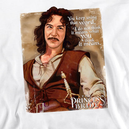 White - Side - The Princess Bride Unisex Adult You Keep Using That Word Sweatshirt