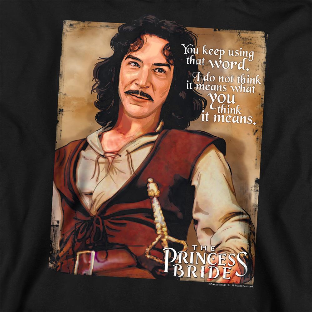 Black - Side - The Princess Bride Unisex Adult You Keep Using That Word Sweatshirt