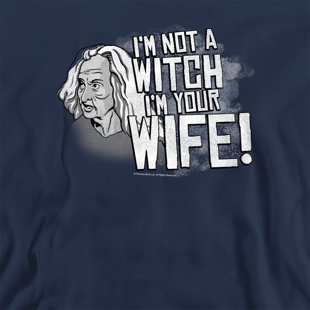 Navy - Side - The Princess Bride Unisex Adult Not A Witch Sweatshirt