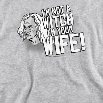 Athletic Heather - Side - The Princess Bride Unisex Adult Not A Witch Sweatshirt