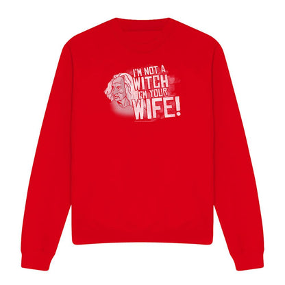 Red - Front - The Princess Bride Unisex Adult Not A Witch Sweatshirt