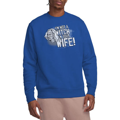 Royal Blue - Back - The Princess Bride Unisex Adult Not A Witch Sweatshirt