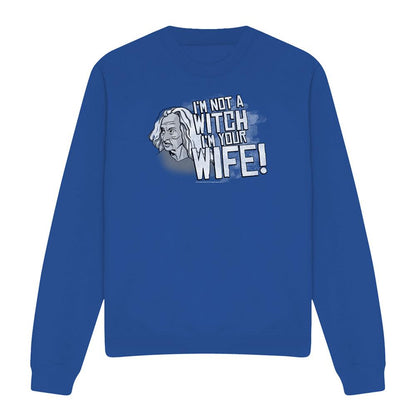 Royal Blue - Front - The Princess Bride Unisex Adult Not A Witch Sweatshirt