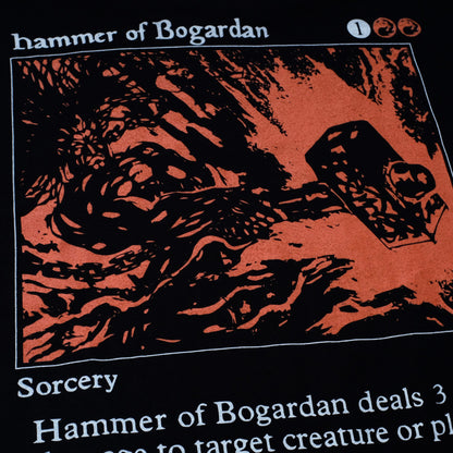 Black - Side - Magic The Gathering Mens Hammer Of Bogarden T-Shirt