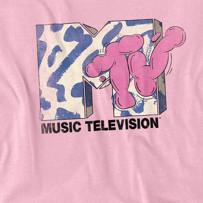 Pink - Back - MTV Unisex Adult Bubble T-Shirt