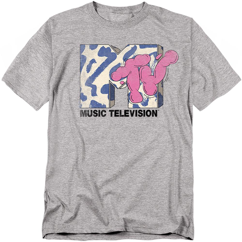 Athletic Heather - Front - MTV Unisex Adult Bubble T-Shirt