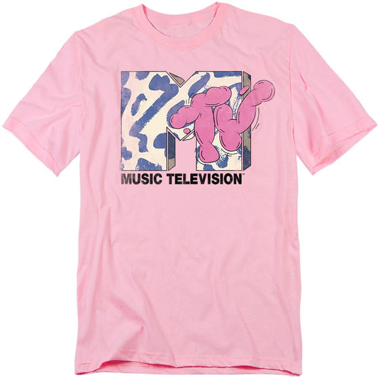 Pink - Front - MTV Unisex Adult Bubble T-Shirt