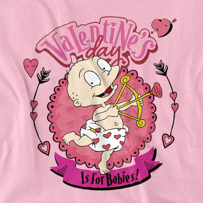 Pink - Side - Rugrats Unisex Adult Valentine´S Day Is For Babies Tommy Pickles T-Shirt