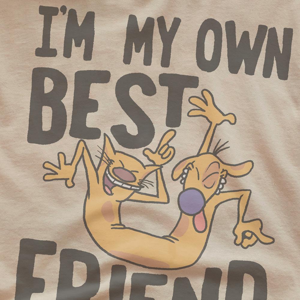 Sand - Side - CatDog Unisex Adult My Own Best Friend T-Shirt
