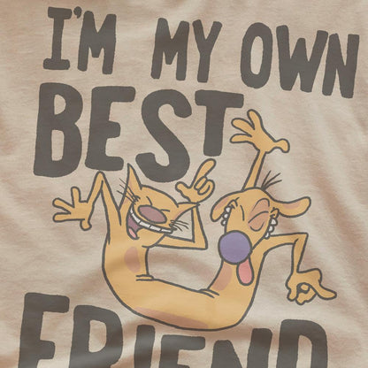 Sand - Side - CatDog Unisex Adult My Own Best Friend T-Shirt