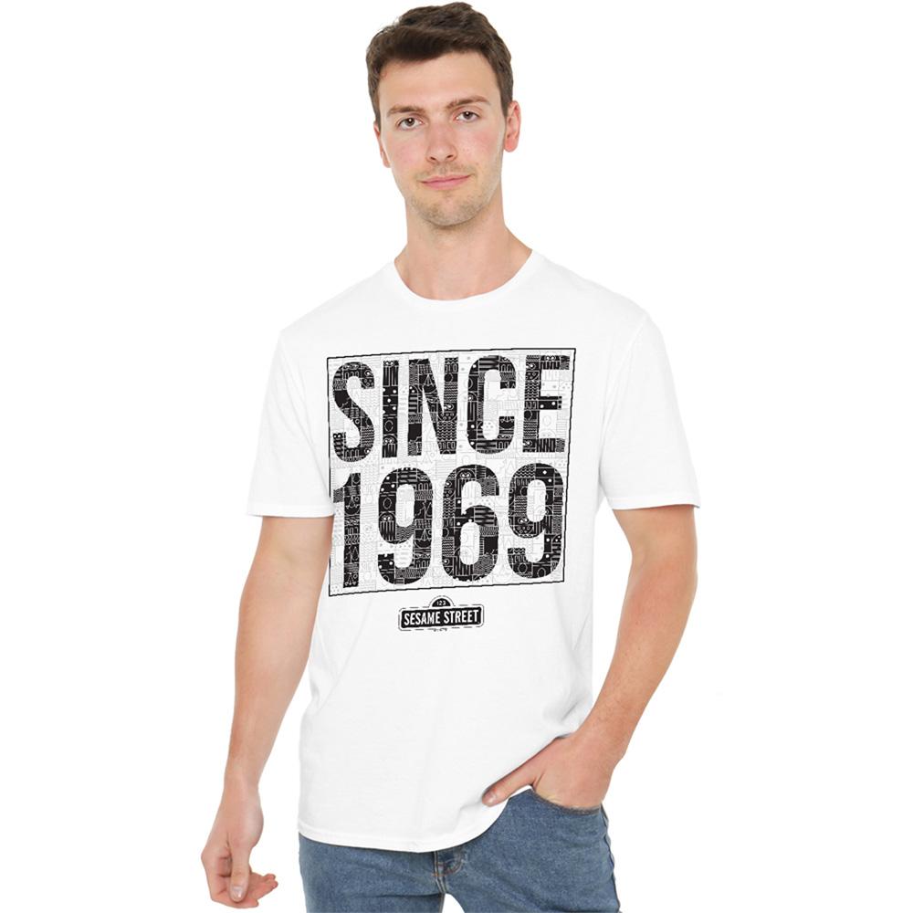 White - Back - Sesame Street Unisex Adult Since 1969 T-Shirt