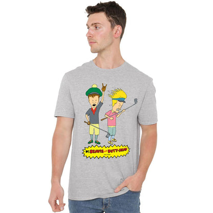 Athletic Heather - Lifestyle - Beavis & Butthead Unisex Adult Golf Pros T-Shirt