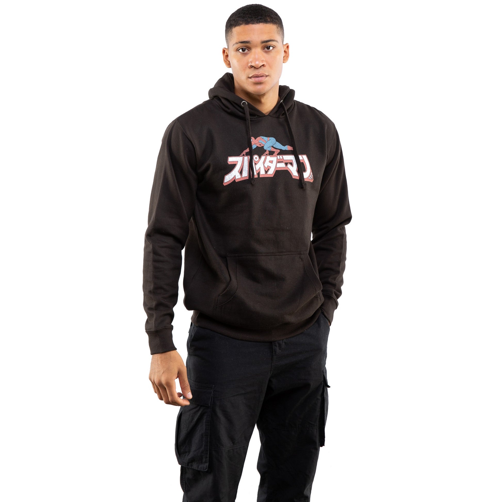 Black - Lifestyle - Spider-Man Mens Crawler Hoodie