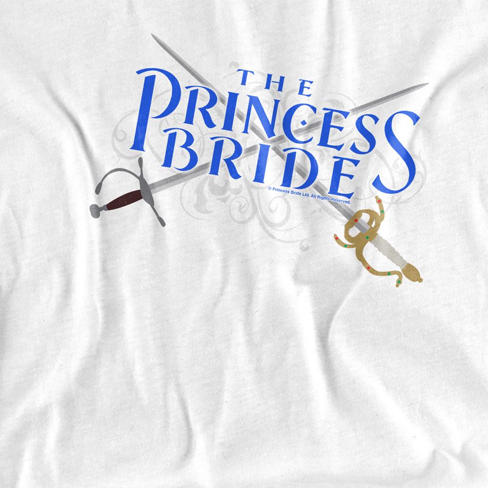 White - Side - The Princess Bride Unisex Adult Swords T-Shirt