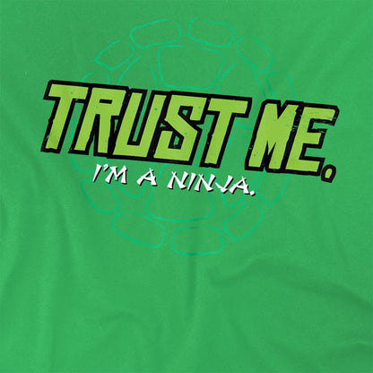 Kelly Green - Side - Teenage Mutant Ninja Turtles Unisex Adult Trust Me I´m A Ninja T-Shirt