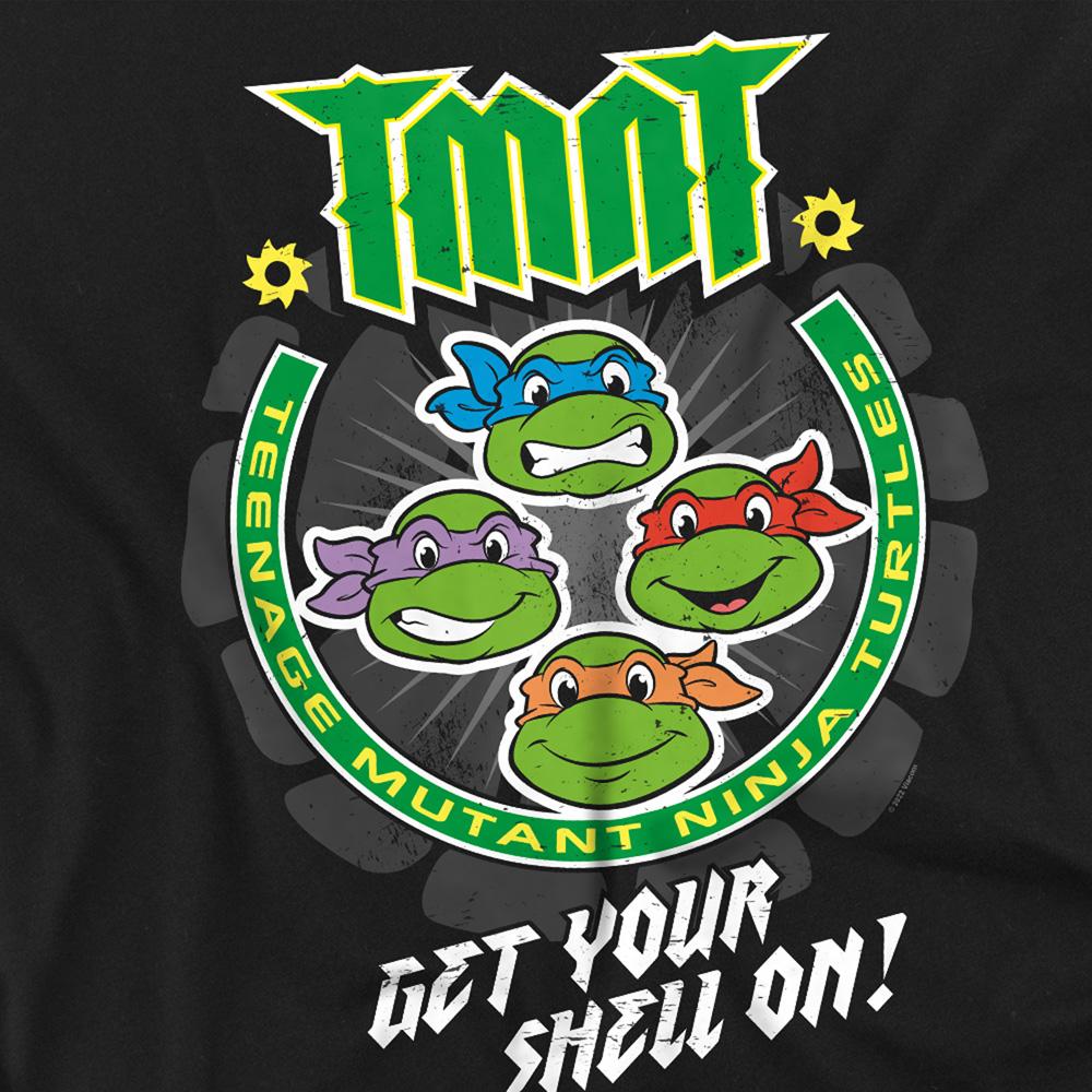 Black - Side - Teenage Mutant Ninja Turtles Unisex Adult Get Your Shell On T-Shirt