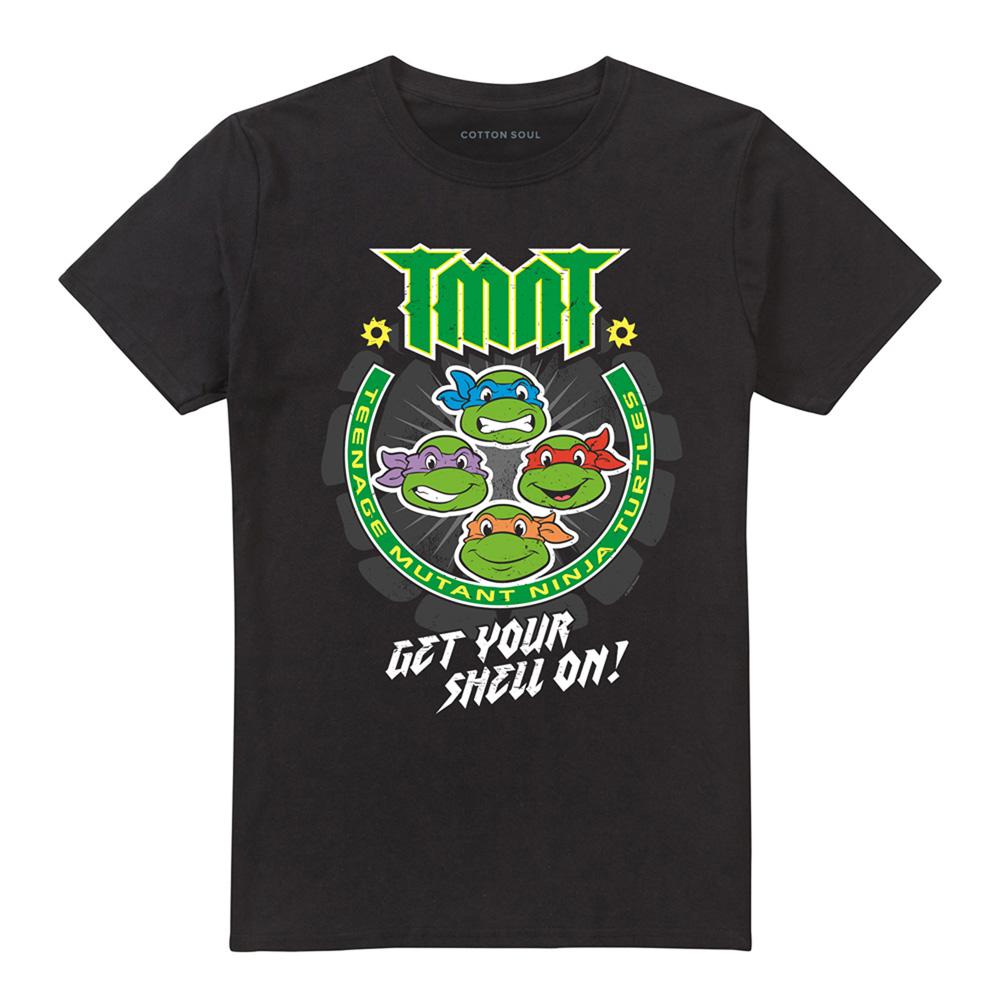 Black - Front - Teenage Mutant Ninja Turtles Unisex Adult Get Your Shell On T-Shirt