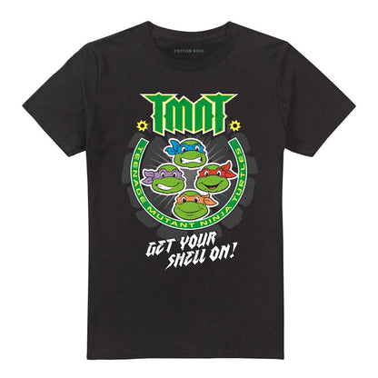 Black - Front - Teenage Mutant Ninja Turtles Unisex Adult Get Your Shell On T-Shirt