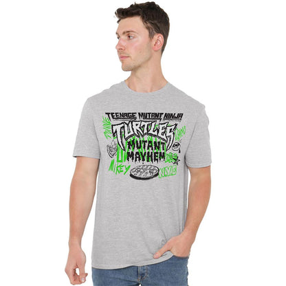 Athletic Heather - Lifestyle - Teenage Mutant Ninja Turtles: Mutant Mayhem Unisex Adult Graffiti Logo T-Shirt