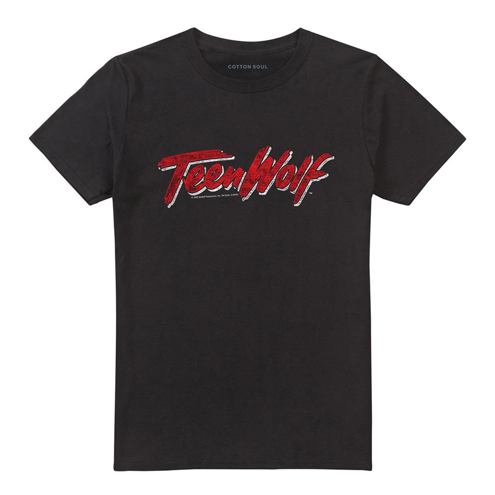 Black - Front - Teen Wolf Unisex Adult Scrawl T-Shirt