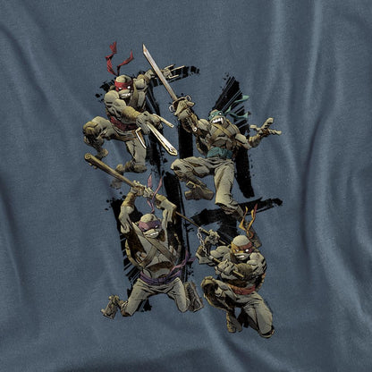 Slate - Side - Teenage Mutant Ninja Turtles Unisex Adult Shinobi T-Shirt