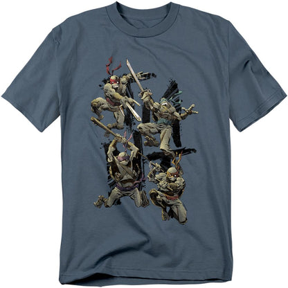 Slate - Front - Teenage Mutant Ninja Turtles Unisex Adult Shinobi T-Shirt