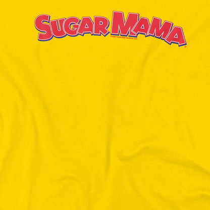Yellow - Side - Tootsie Roll Unisex Adult Sugar Mama T-Shirt