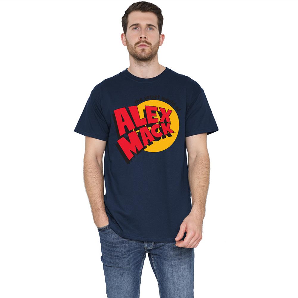 Navy - Back - The Secret World of Alex Mack Unisex Adult Logo T-Shirt