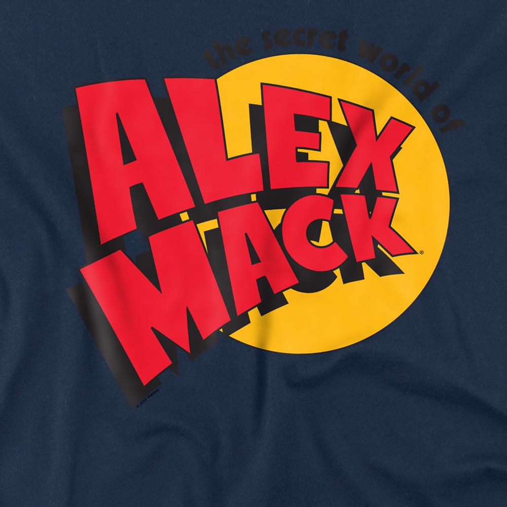 Navy - Side - The Secret World of Alex Mack Unisex Adult Logo T-Shirt