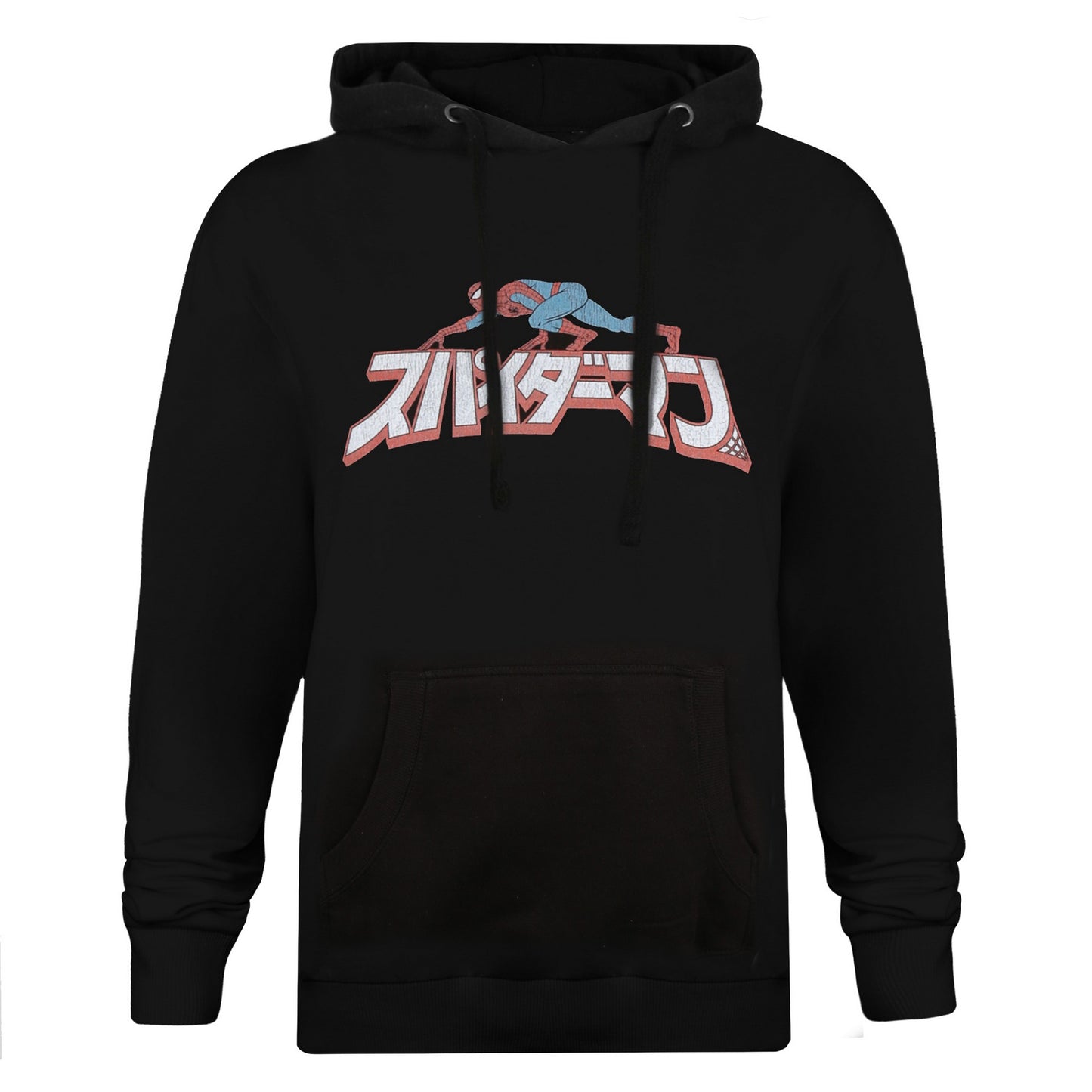 Black - Front - Spider-Man Mens Crawler Hoodie