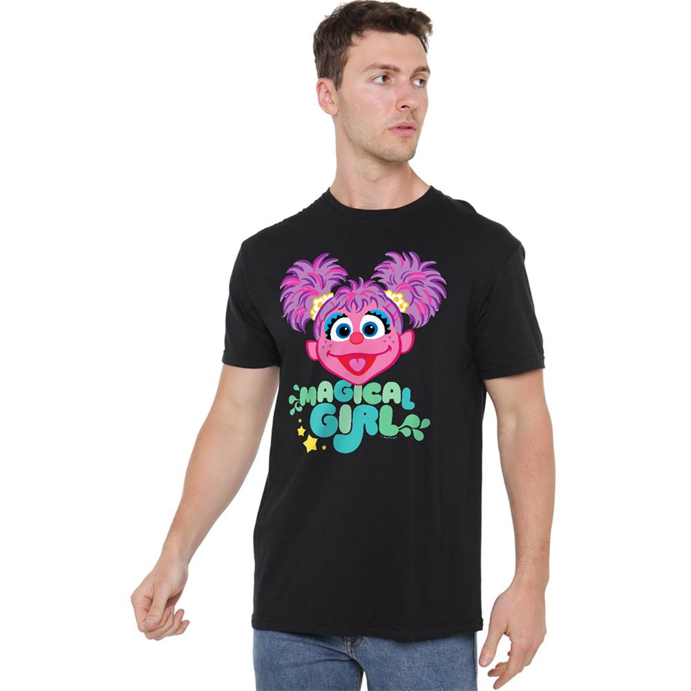 Black - Back - Sesame Street Unisex Adult Magical Girl Abby Cadabby T-Shirt