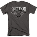 Charcoal - Front - Spider-Man Mens Sketch T-Shirt