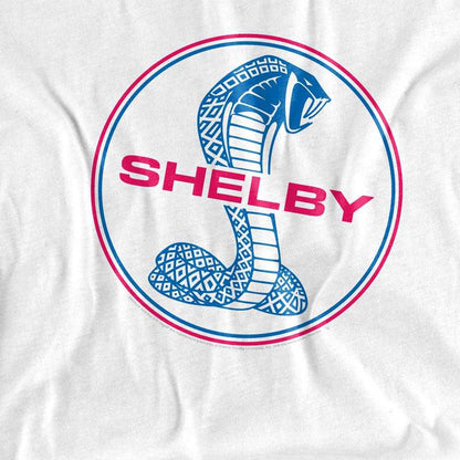 White - Side - Carroll Shelby Unisex Adult Circle Logo Long-Sleeved T-Shirt