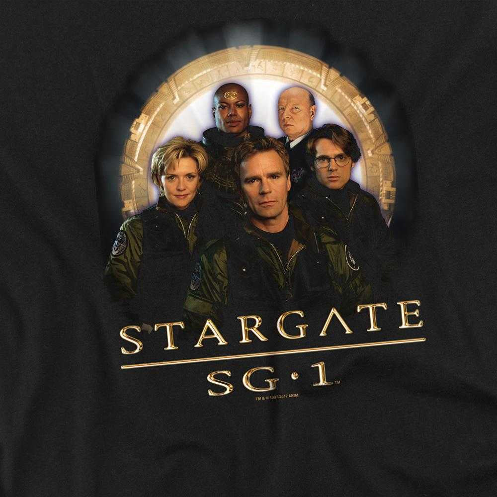 Black - Side - Stargate SG-1 Unisex Adult Team Long-Sleeved T-Shirt