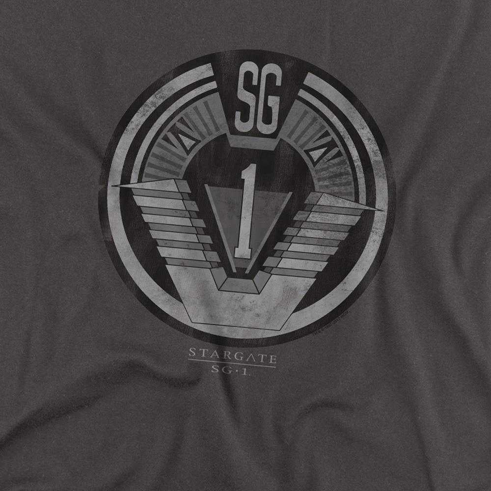 Charcoal - Side - Stargate SG-1 Unisex Adult Team Long-Sleeved T-Shirt