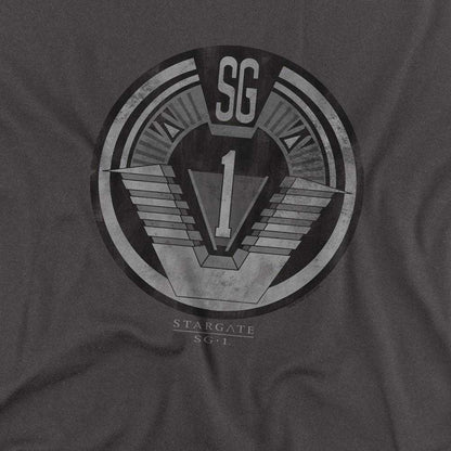 Charcoal - Side - Stargate SG-1 Unisex Adult Team Long-Sleeved T-Shirt